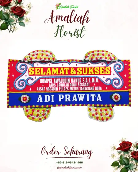 Papan Bunga Ucapan Selamat Arjomulyo